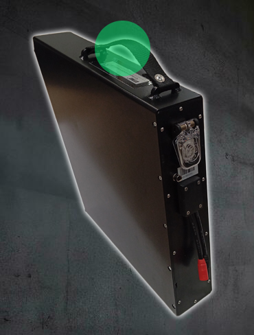 battery handle for easy manipulation